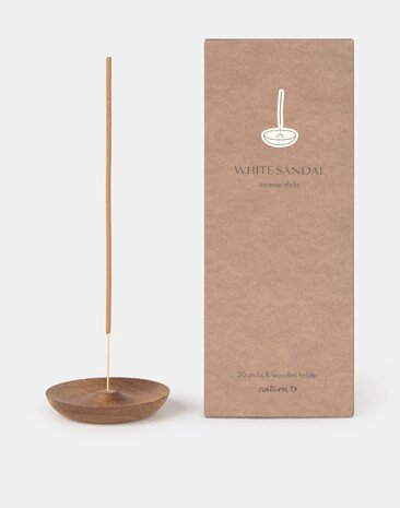 Natura - Wierook met houder - Shanghai - White Sandal