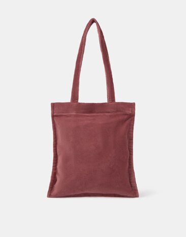 Natura - Tote Bag - Velvet - Ramayan - Wijn rood