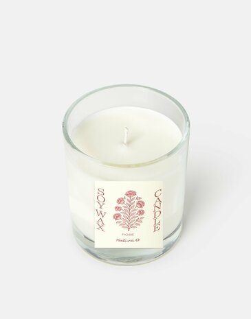 Natura - Blumora geurkaars - Sojawas - rose