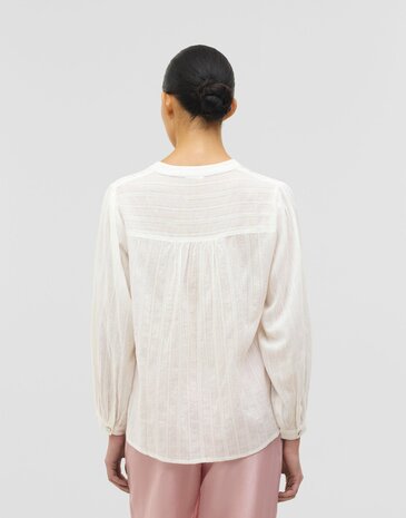 Natura - Lidia Dobby blouse - off-white