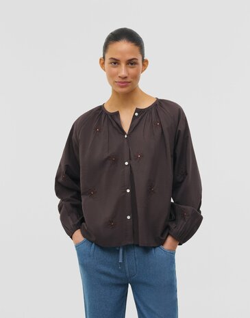 Natura - Alma blouse - bruin
