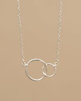 Muja Juma - Ketting - Zilver - 2 cirkels