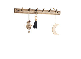 Madame Stoltz - houten kapstok met 6 haken