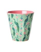 Rice - Melamine Cup - medium - groen - vogel