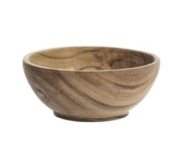 Madam Stoltz - kom Acacia Hout - 12 cm