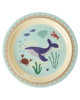 Rice - Melamine bord - blauw - oceaan