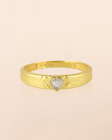 Muja-Juma - Ring - zilver verguld - Thebe - Witte maansteen - maat 52