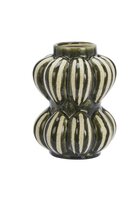 Madam Stoltz - Stoneware vase - green