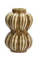 Madam Stoltz - Stoneware vase - mustard