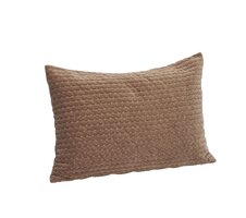 Madam Stoltz - Quilted velvet kussen - dusty rose