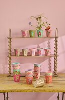Rice - Melamine Cup - alfabet letters  - Bloem