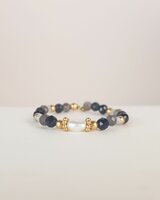 My Heritage - ring - CREATIVITY - labradorite /pearl