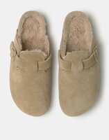Natura - Schoen - Klomp - Suede met voering - Beige - Dames