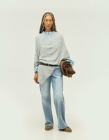 Natura - Poncho - Zora - Grijs