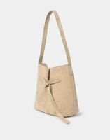 Natura - Tas - Leer - beige met gesp