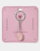 Natura - Sleutelhanger - Liefde - Rozenquartz