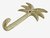 Madame Stoltz - Haakje Aluminium - Brass - Palmboom